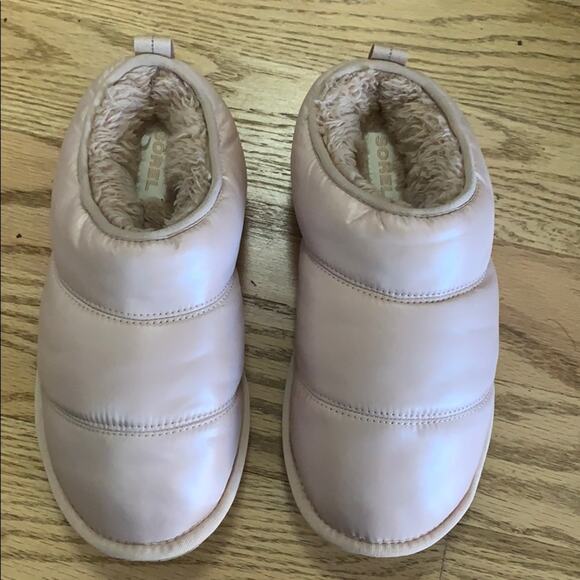 NWT SOREL FUR LINED WINTER SLIPPERS WOMEN’S SIZE 9‎ - Picture 1 of 6